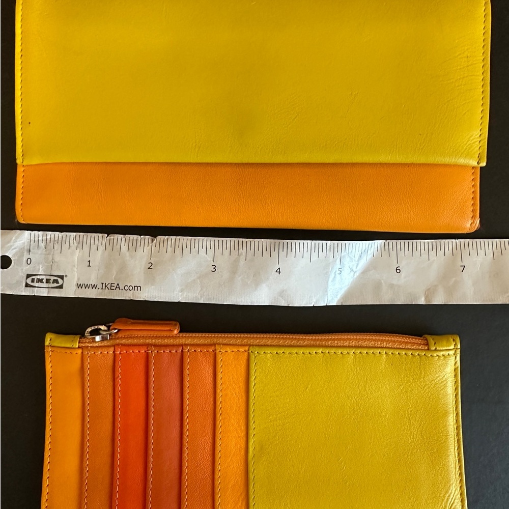 Italian multi color leather Wallet